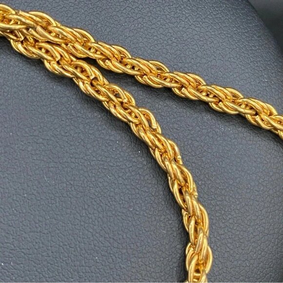 Puffy Heart Vintage 10k Gold Plated Chunky Necklace - Picture 9 of 15